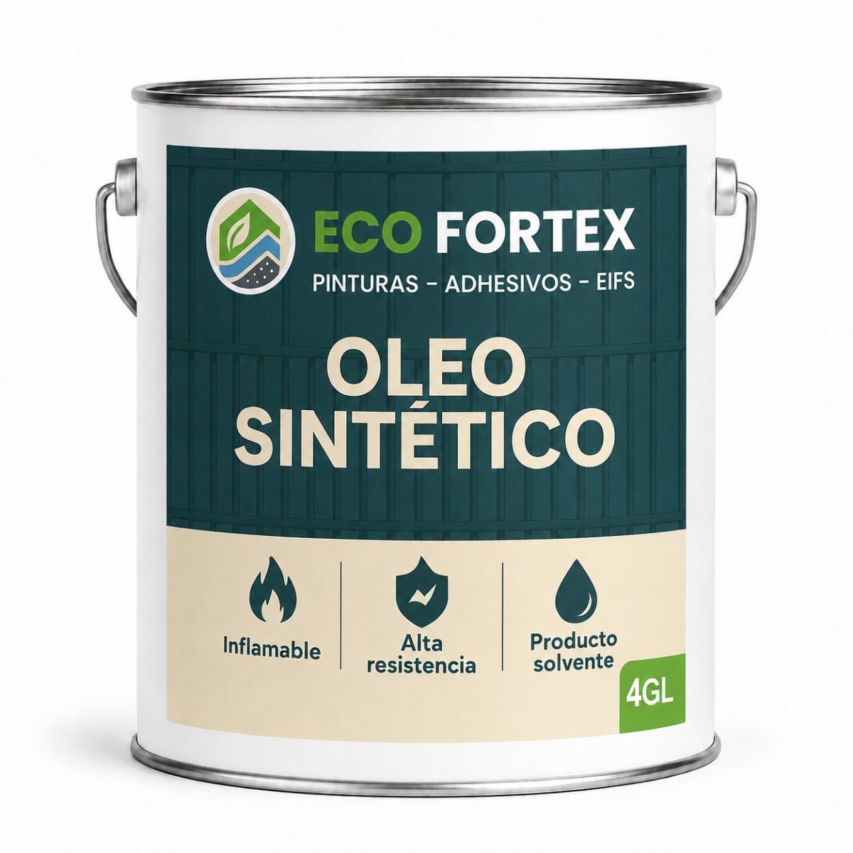 Óleo Sintético Secado Rápido - Tineta 20 litros ECO FORTEX para terminaciones resistent...